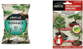 Pack Sustrato y Fertilizante Bonsáis Batlle