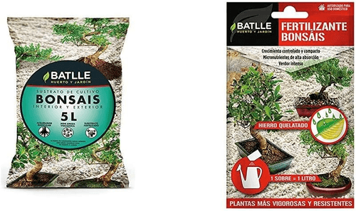 Pack Sustrato y Fertilizante Bonsáis Batlle