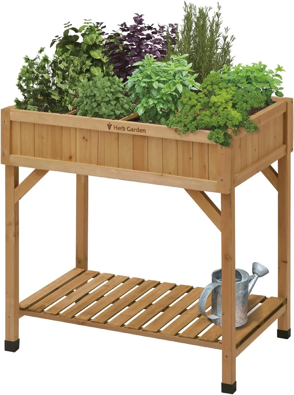 Mesa de Cultivo de Madera VegTrug con 8 Compartimentos
