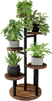 Estantería para plantas Bamworld 5 niveles madera 002