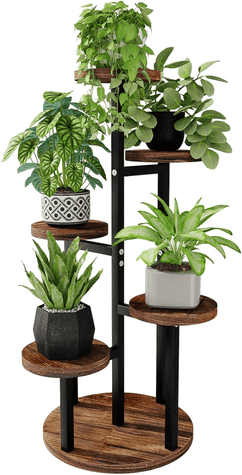 Estantería para plantas Bamworld 5 niveles madera 002