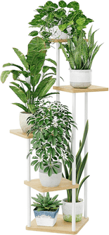 Estantería para plantas Bamworld HTMYX-5T blanca 5 niveles