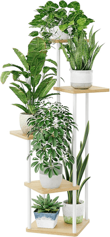 Estantería para plantas Bamworld HTMYX-5T blanca 5 niveles