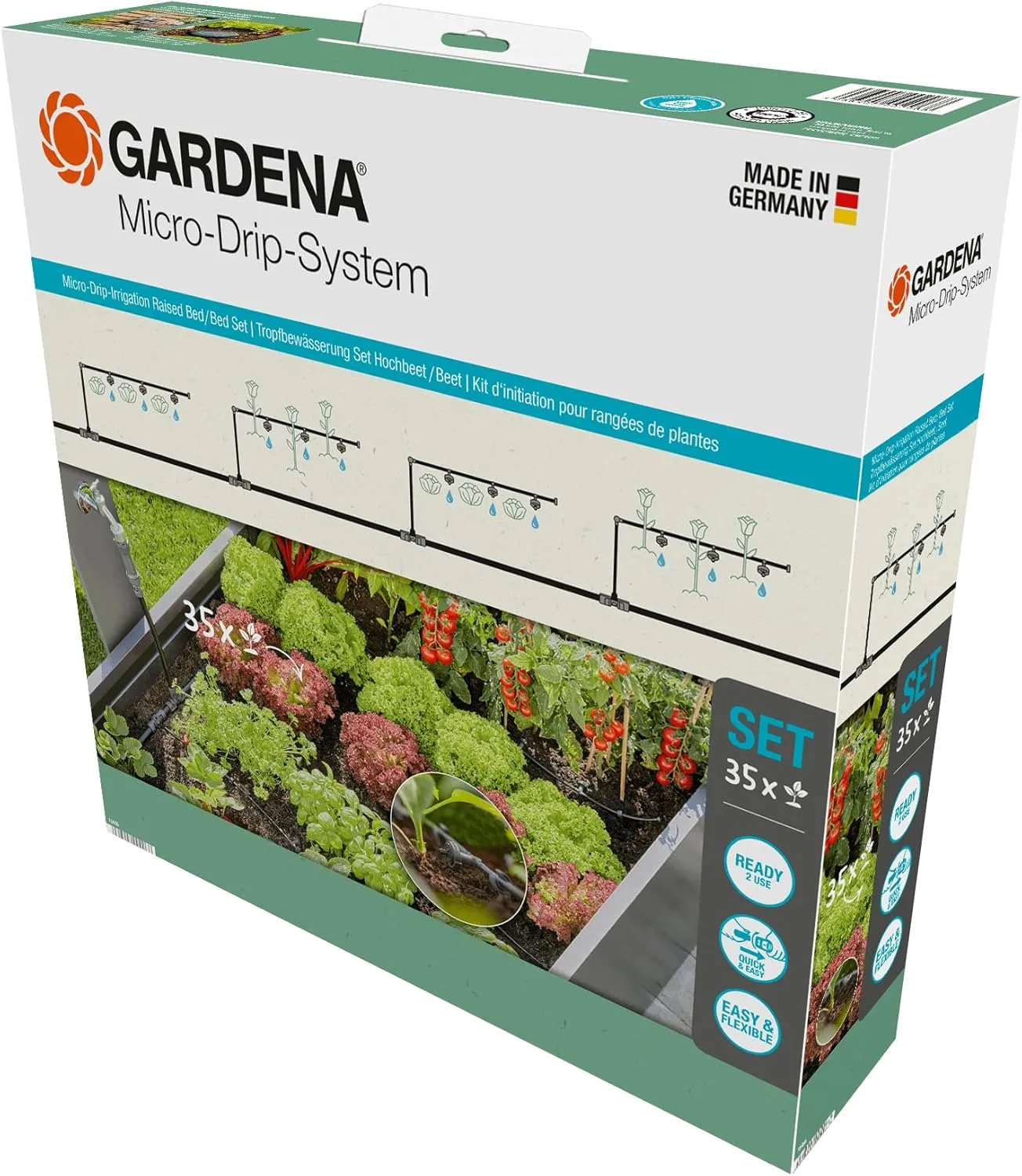 Gardena Micro-Drip set hileras 15 m