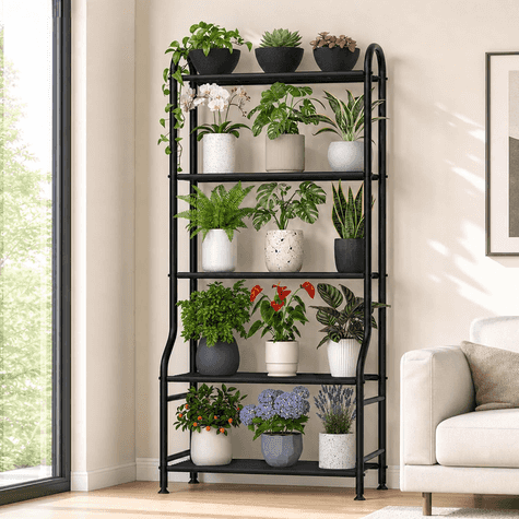 Estantería vertical para plantas Yutrchey HJ 5 niveles acero