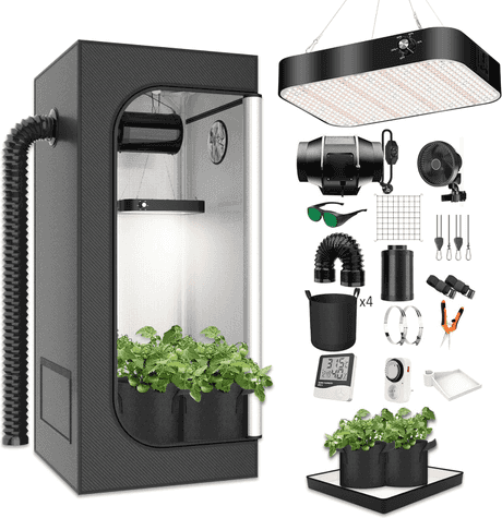 MODVKVK Kit Completo Armario de Cultivo 120x120x200 cm