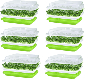 KAHEIGN Bandejas de Germinación de Semillas con Tapa